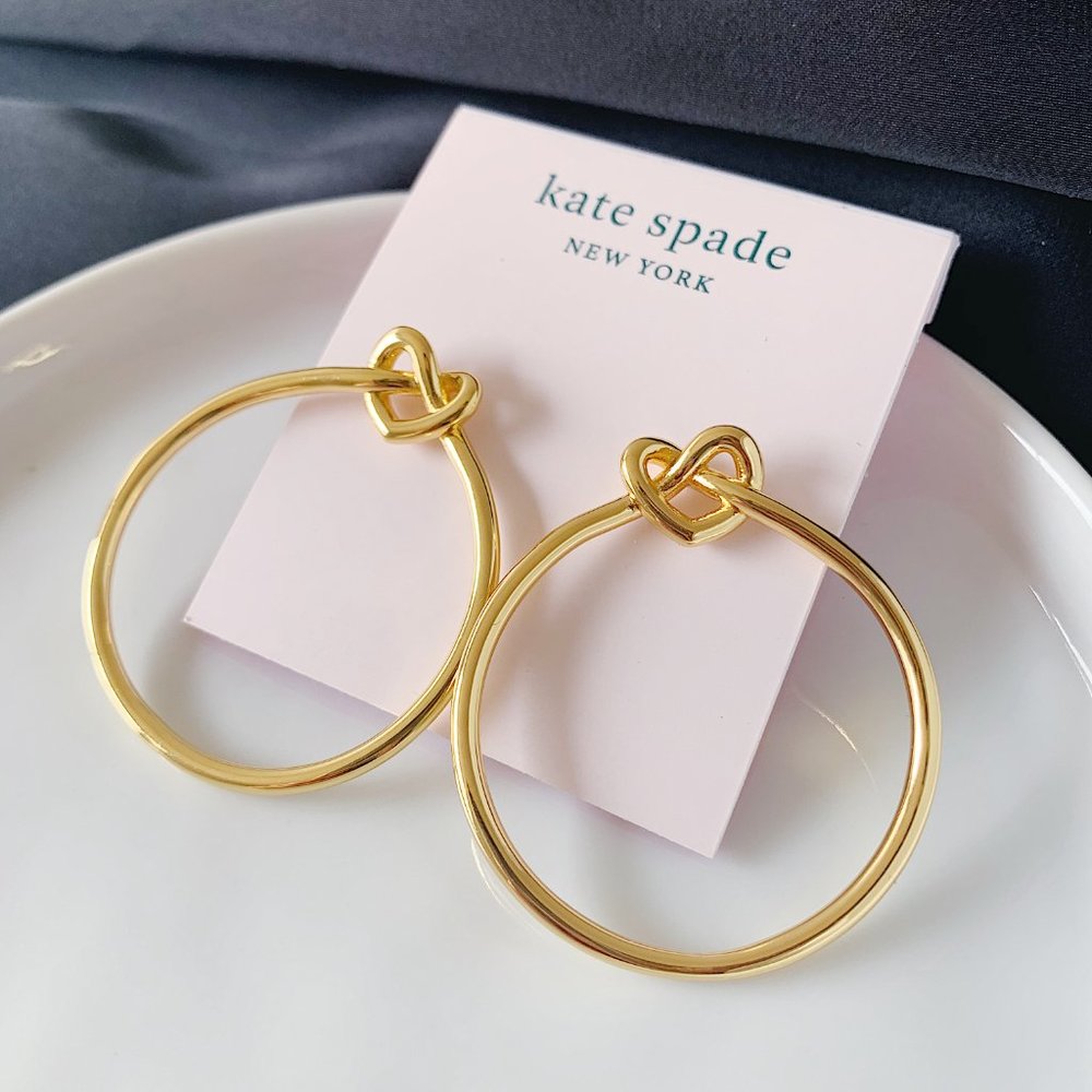 Kate Spade New York gold hoop earrings